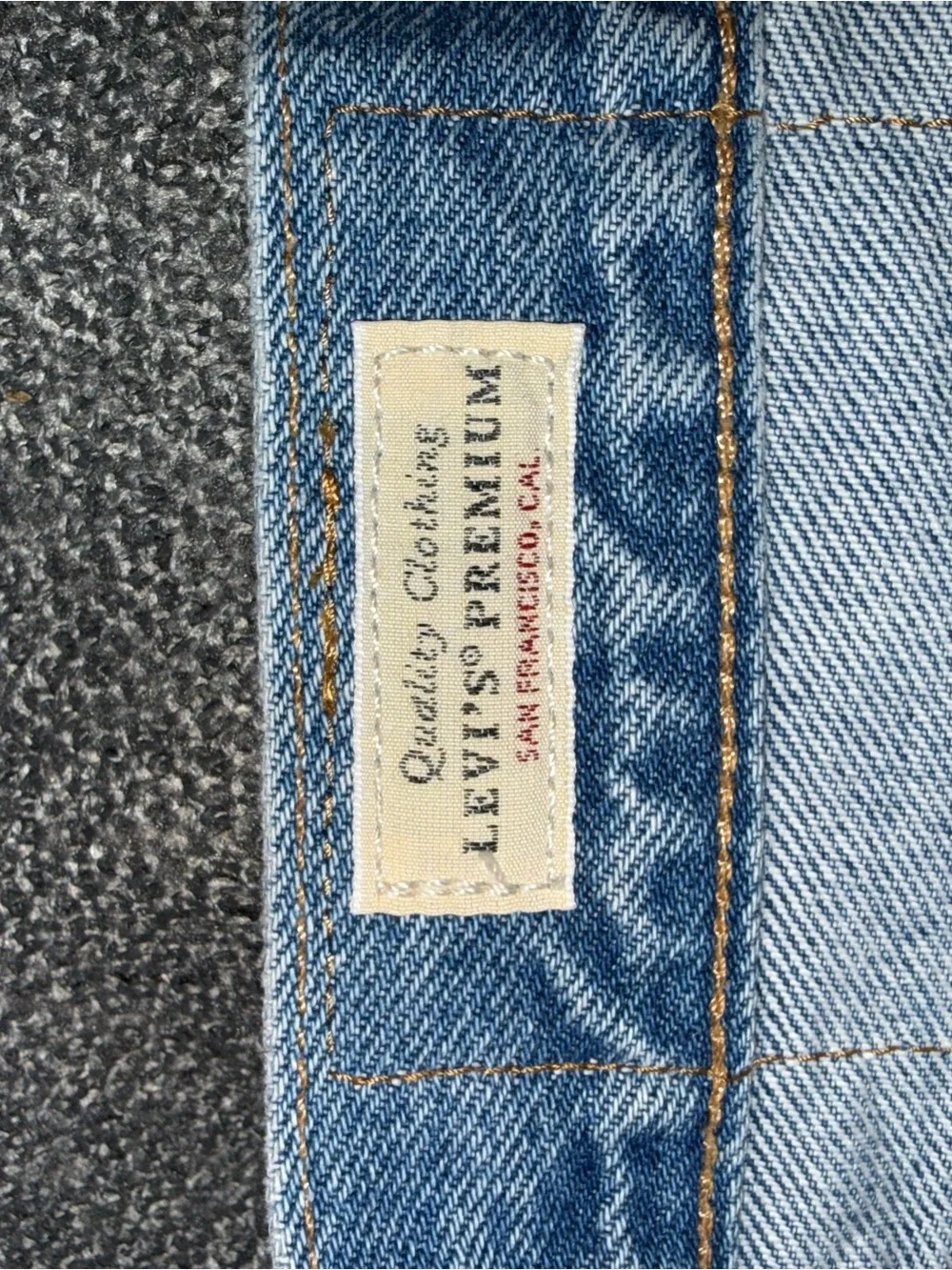 Light Blue Levi Patchwork Men’s Jeans